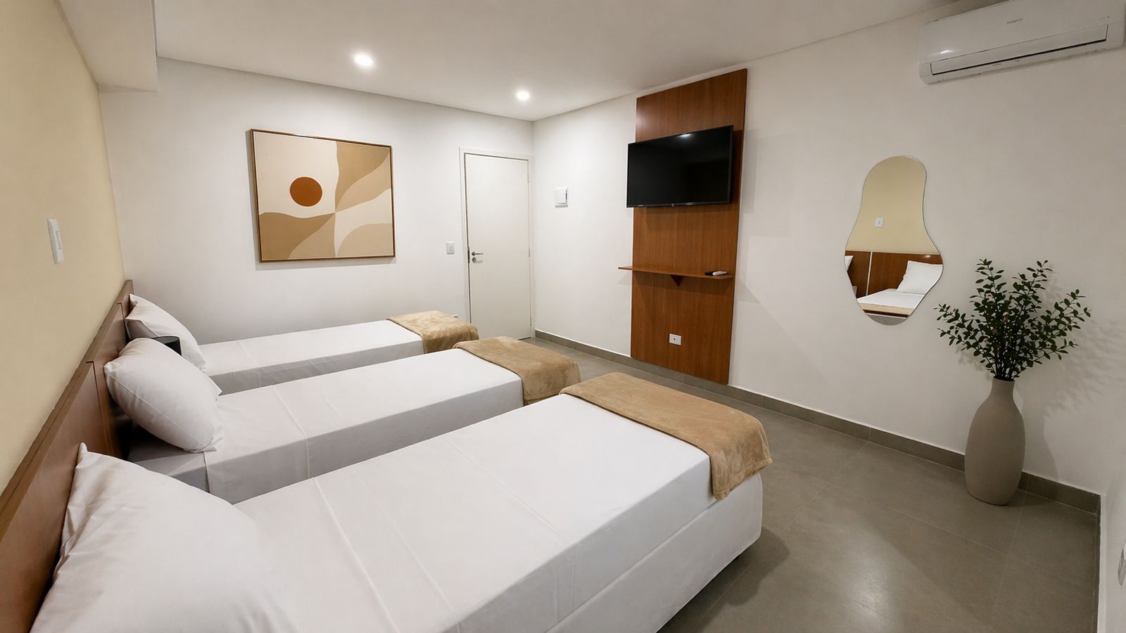 Espaço confortável do Smart Hotel