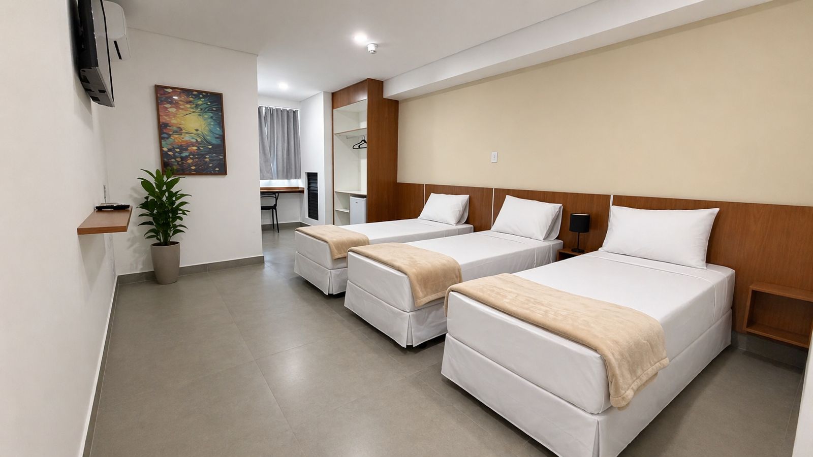Ambiente amplo do Smart Hotel